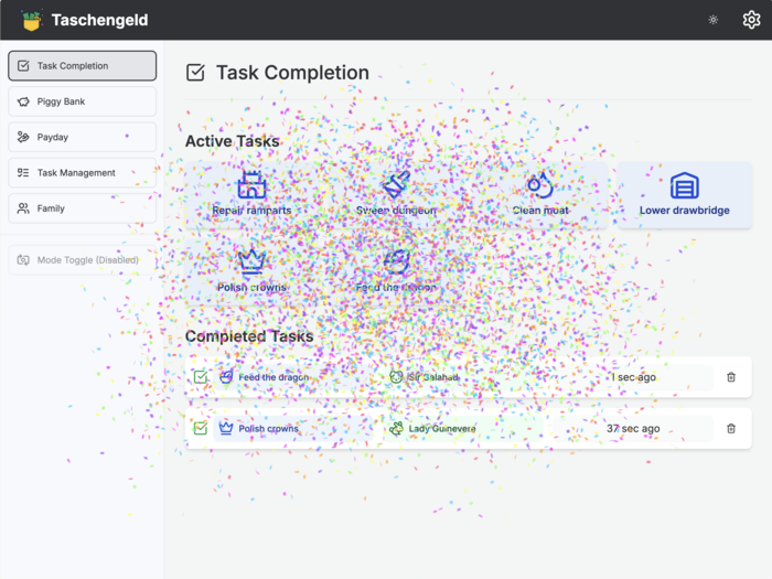 Task Completion Interface