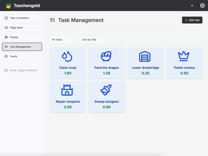 Task Management Interface